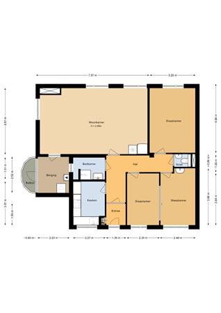 Floorplan - Stadionlaan 59, 3583 RB Utrecht